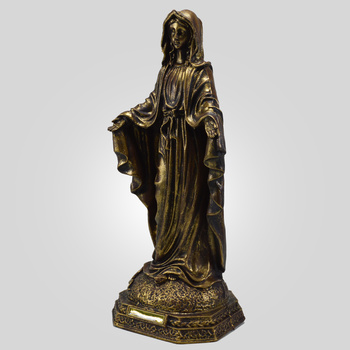 Imagem de Nossa Senhora das Graas 40 cm Ouro Velho Inquebrvel 