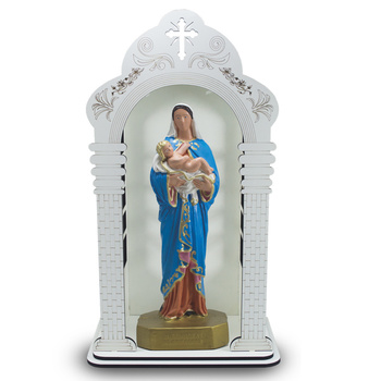Capelo 60 cm com Imagem de  Nossa Senhora do Bom parto Inquebrvel