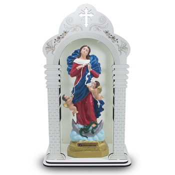 Capelo 60 cm com Imagem de Nossa Senhora Desatadora dos Ns Inquebrvel