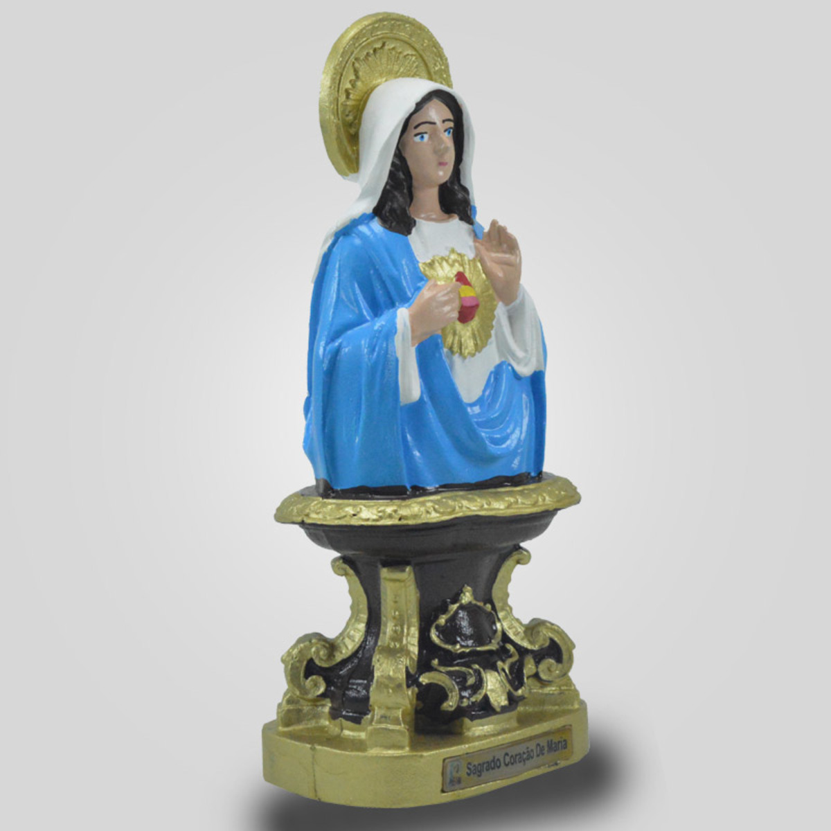 Sagrado Corao de Maria de Mesa Inquebrvel 25Cm