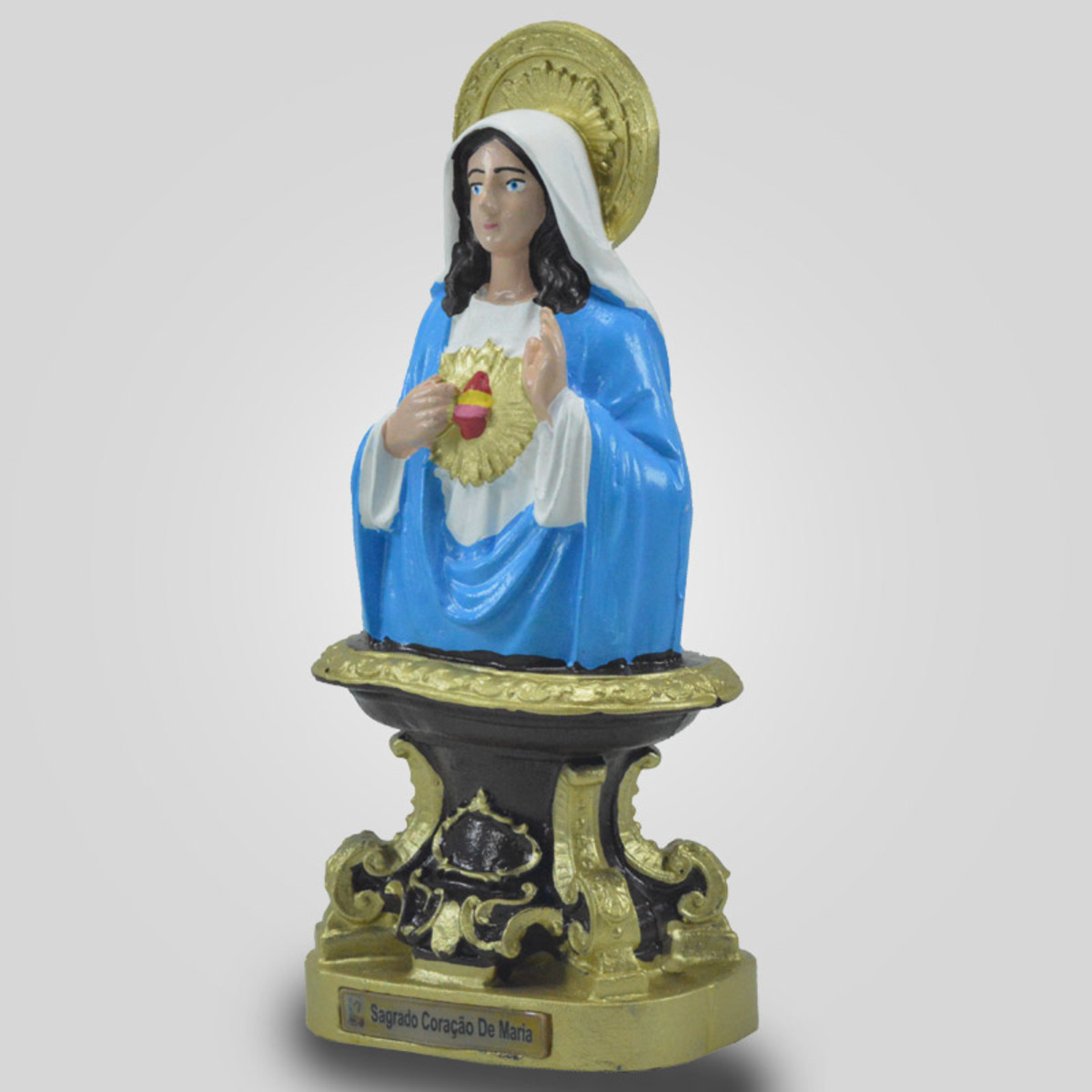 Sagrado Corao de Maria de Mesa Inquebrvel 25Cm