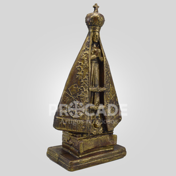 Imagem de Nossa Senhora Aparecida Ouro Velho 41Cm