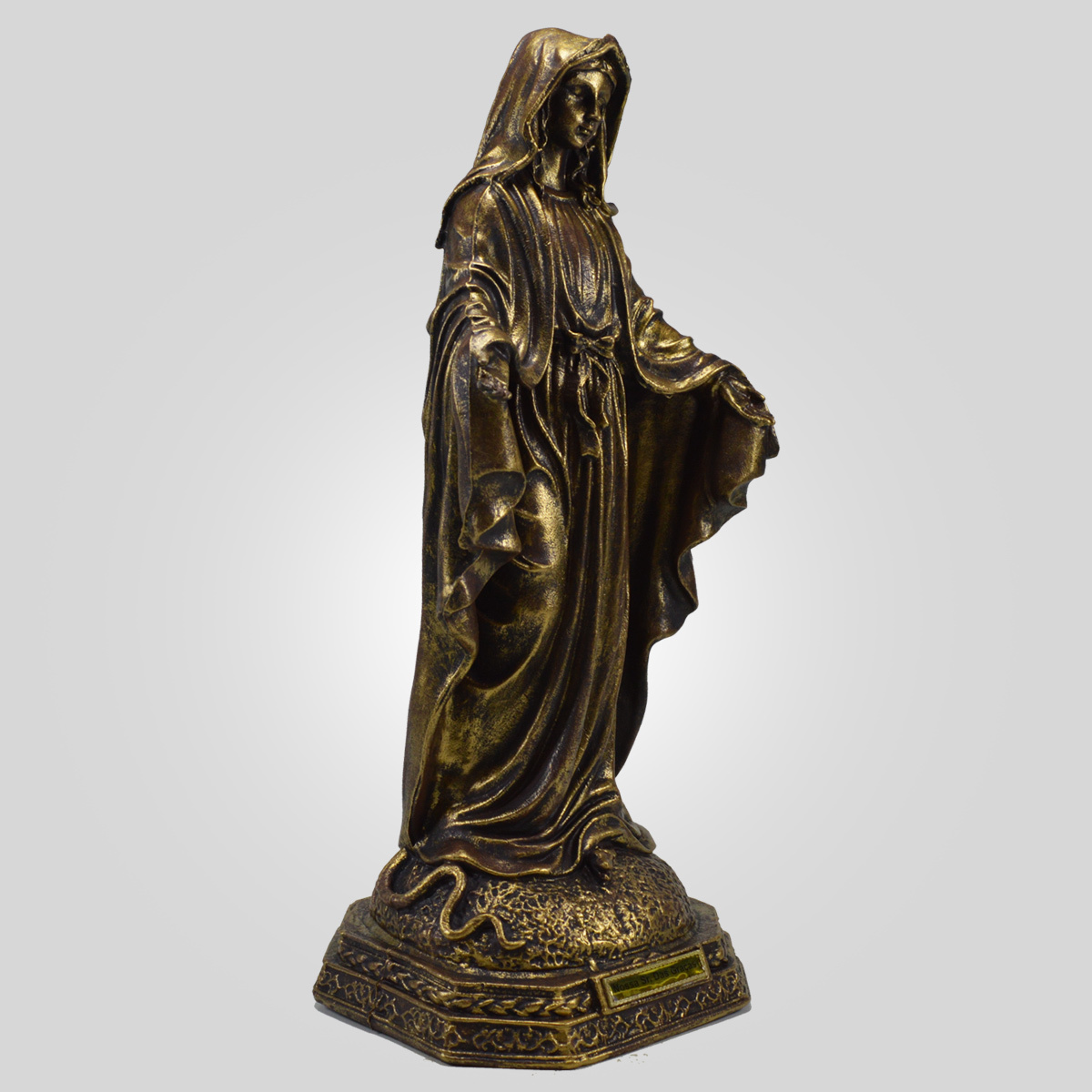Imagem de Nossa Senhora das Graas 40 cm Ouro Velho Inquebrvel