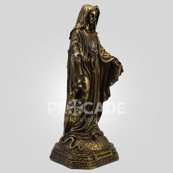 Imagem de Nossa Senhora das Gra�as 40 cm Ouro Velho Inquebr�vel