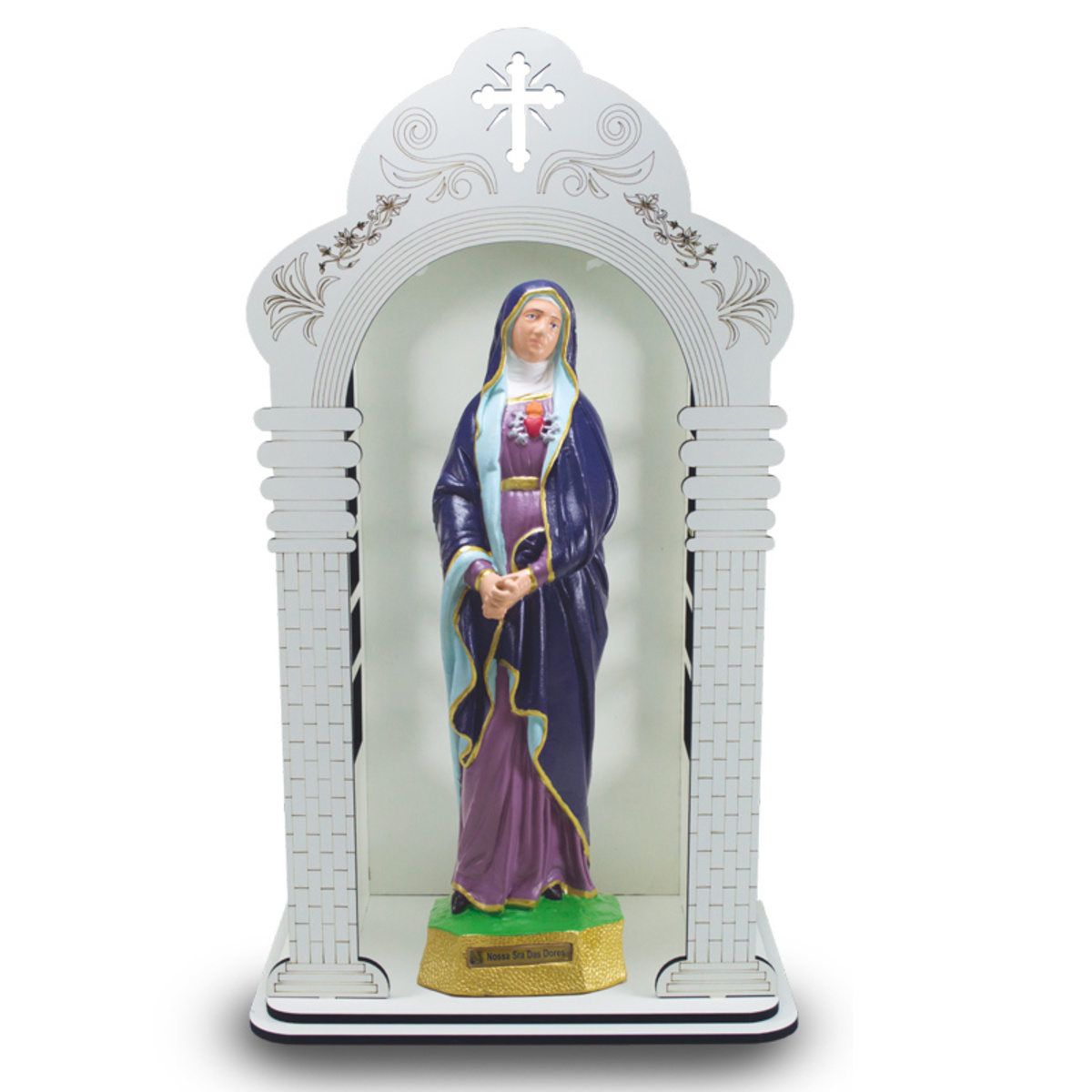 Capelo 60cm com Imagem de Nossa Senhora das Dores  Inquebrvel