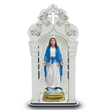 Capela 34 cm com Imagem de Nossa Senhora das Graças  Inquebrável