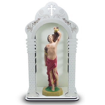 Capelão 60 cm com Imagem de São Sebastião Inquebrável