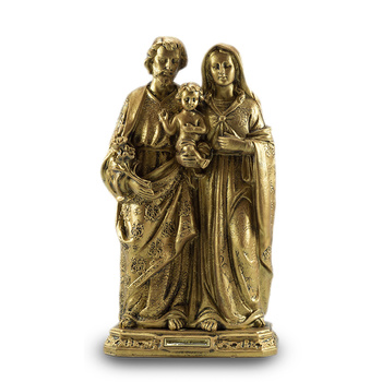 Imagem de Sagrada Família 40cm Ouro Velho Inquebrável 