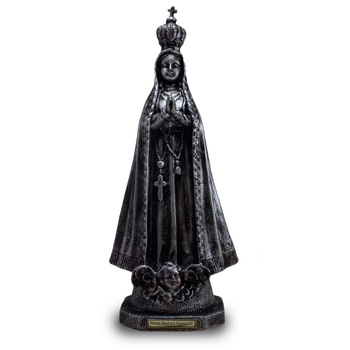 Imagem de Nossa Senhora de Aparecida Prata 39Cm de Borracha