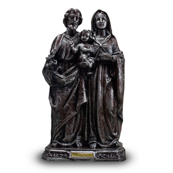 Imagem Sagrada Família prata 40Cm Inquebrável 