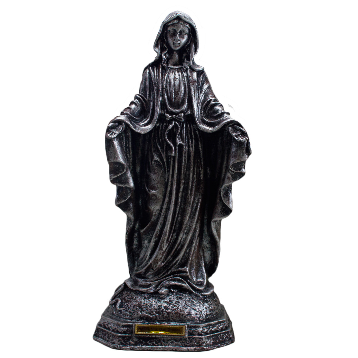 Imagem Nossa Senhora das Graas Metalizada 40 CM Inquebrvel