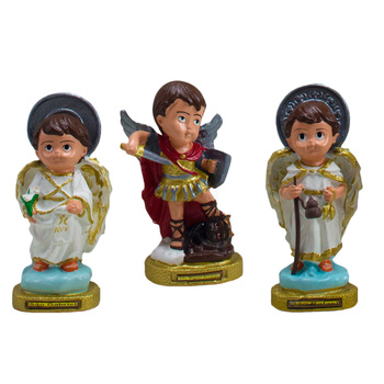 Imagem Os trs Arcanjos Beb 16Cm Inquebrvel