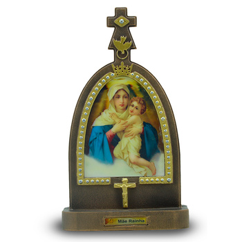 Capela Mãe Rainha 30 CM com imagem em 3D - Inquebrável 