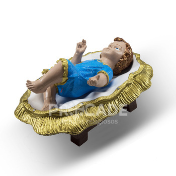 Menino Jesus na Manjedoura 30 Cm  Inquebr�vel