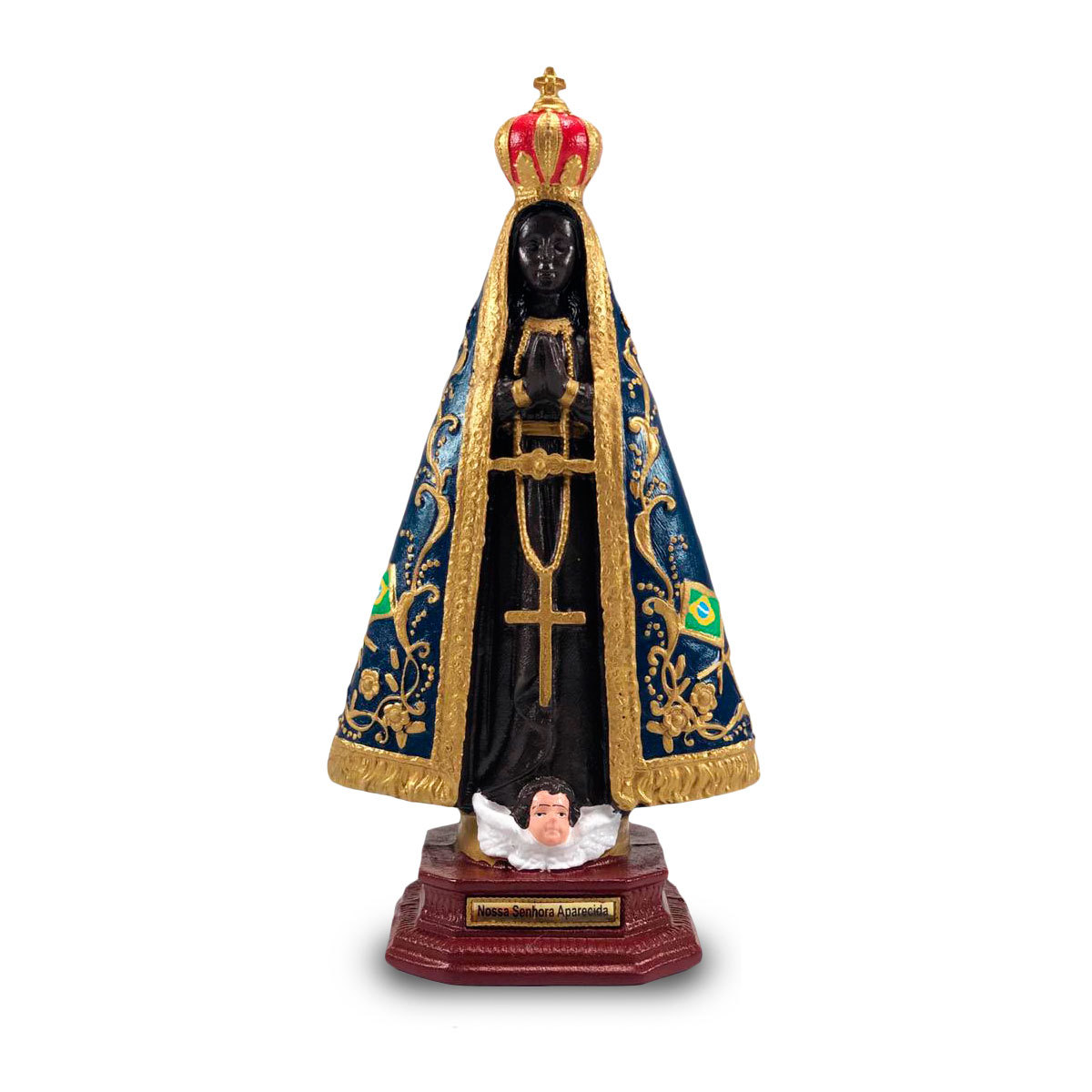 Imagem N.sra Aparecida 32Cm Padroeira do Brasil Inquebrvel