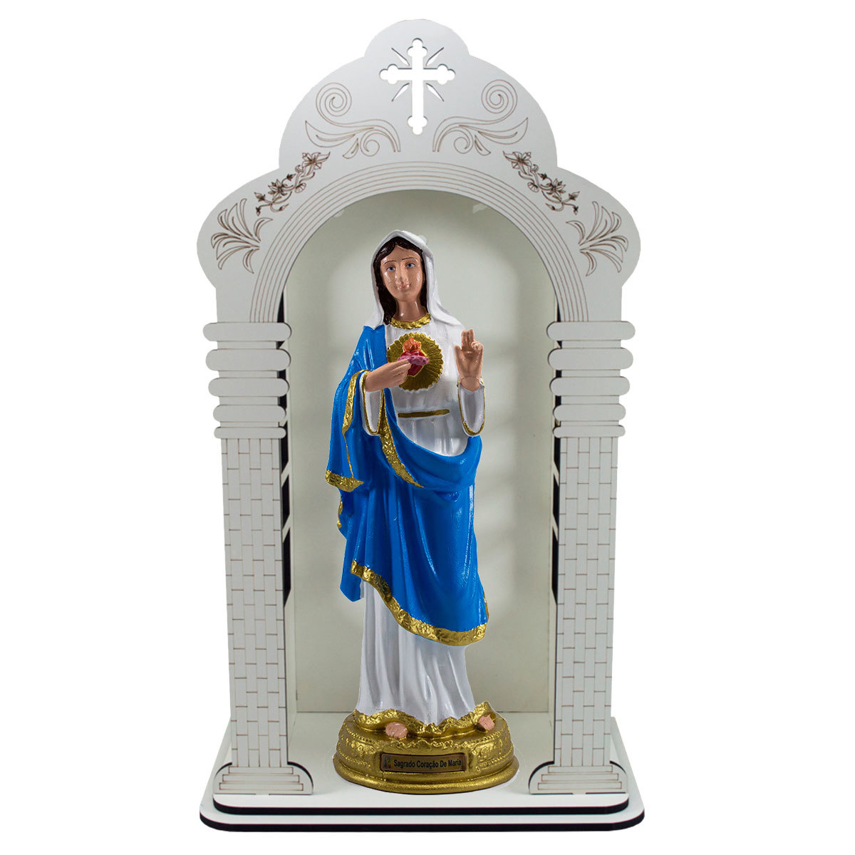 Capelão 60 com Imagem Sagrado Coração de Maria Inquebrável