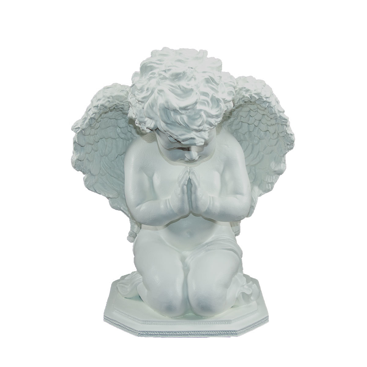 Imagem Anjo em Orao 30 Cm Branco Inquebrvel