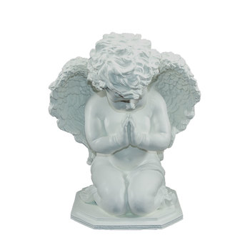 Imagem Anjo em Orao 30 Cm Branco Inquebrvel