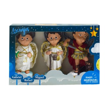 Imagem Os trs Arcanjos Beb 16Cm Inquebrvel