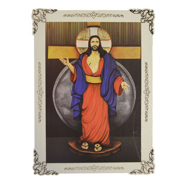 Quadro Mdf Adesivo Santas Chagas 