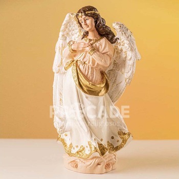 Pres�pio Natalino 14 Pe�as na cor Branca com Salm�o 30 cm-Inquebr�vel