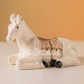 Pres�pio Natalino 14 Pe�as na cor Branca com Salm�o 30 cm-Inquebr�vel