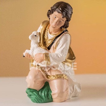 Pres�pio Natalino 14 Pe�as na cor Branca com Salm�o 30 cm-Inquebr�vel