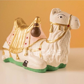 Pres�pio Natalino 14 Pe�as na cor Branca com Salm�o 30 cm-Inquebr�vel