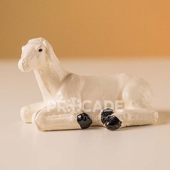 Pres�pio Natalino 14 Pe�as na cor Branca com Salm�o 30 cm-Inquebr�vel