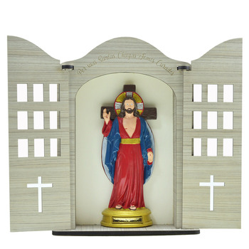 Oratrio Santas Chagas de Jesus 35 Cm
