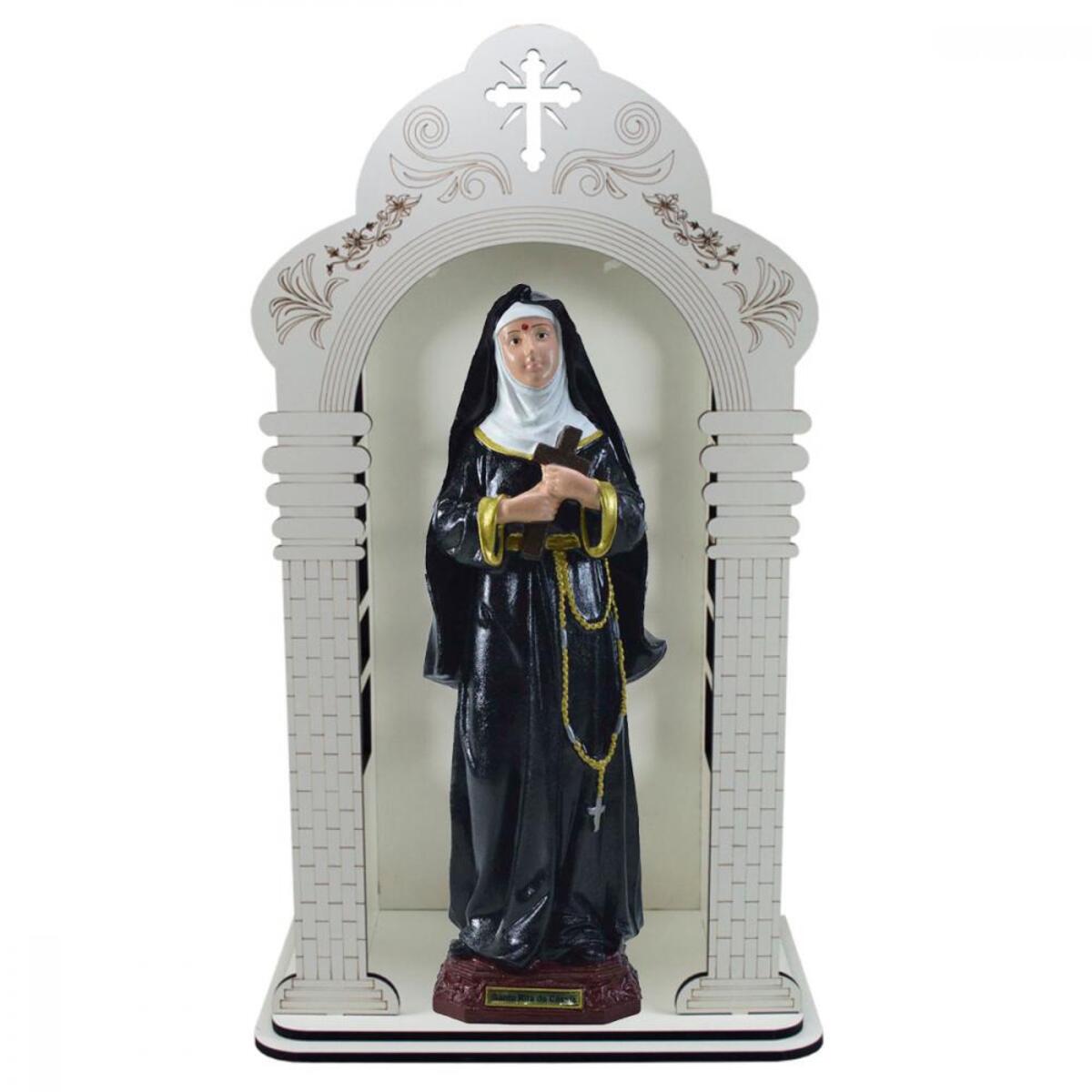 Capelo 60 cm com Imagem Santa Rita de Cssia  Inquebrvel