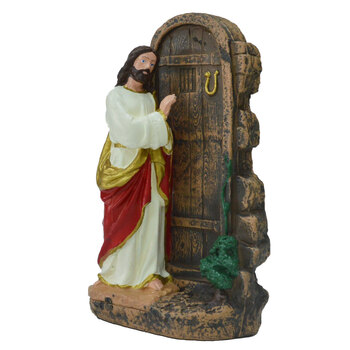 Imagem Jesus Batendo na Porta 21 Cm Inquebrvel 