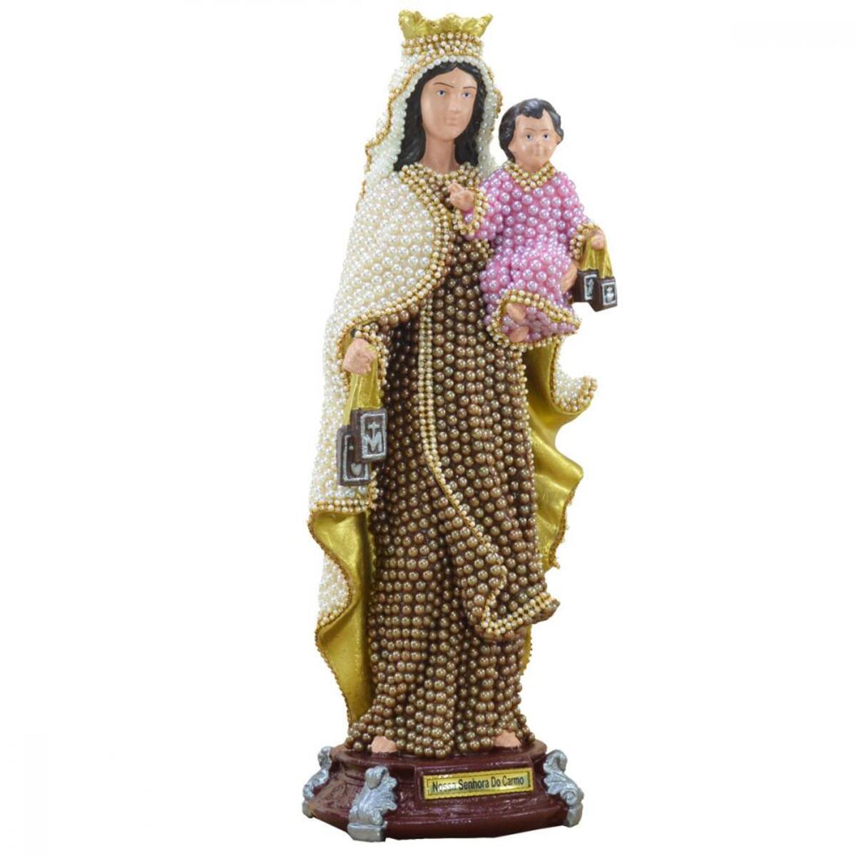 Imagem N.Sra do Carmo 40 Cm manto de perola