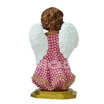 Imagem Anjo da Guarda em Ora��o 21 cm Perola Rosa