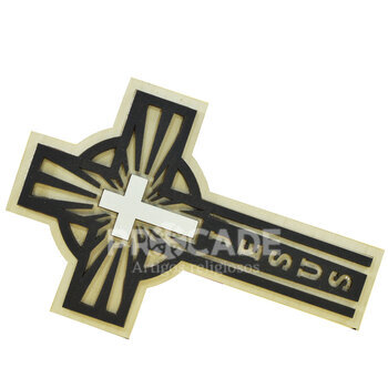 Cruz Mdf  Jesus 18 cm