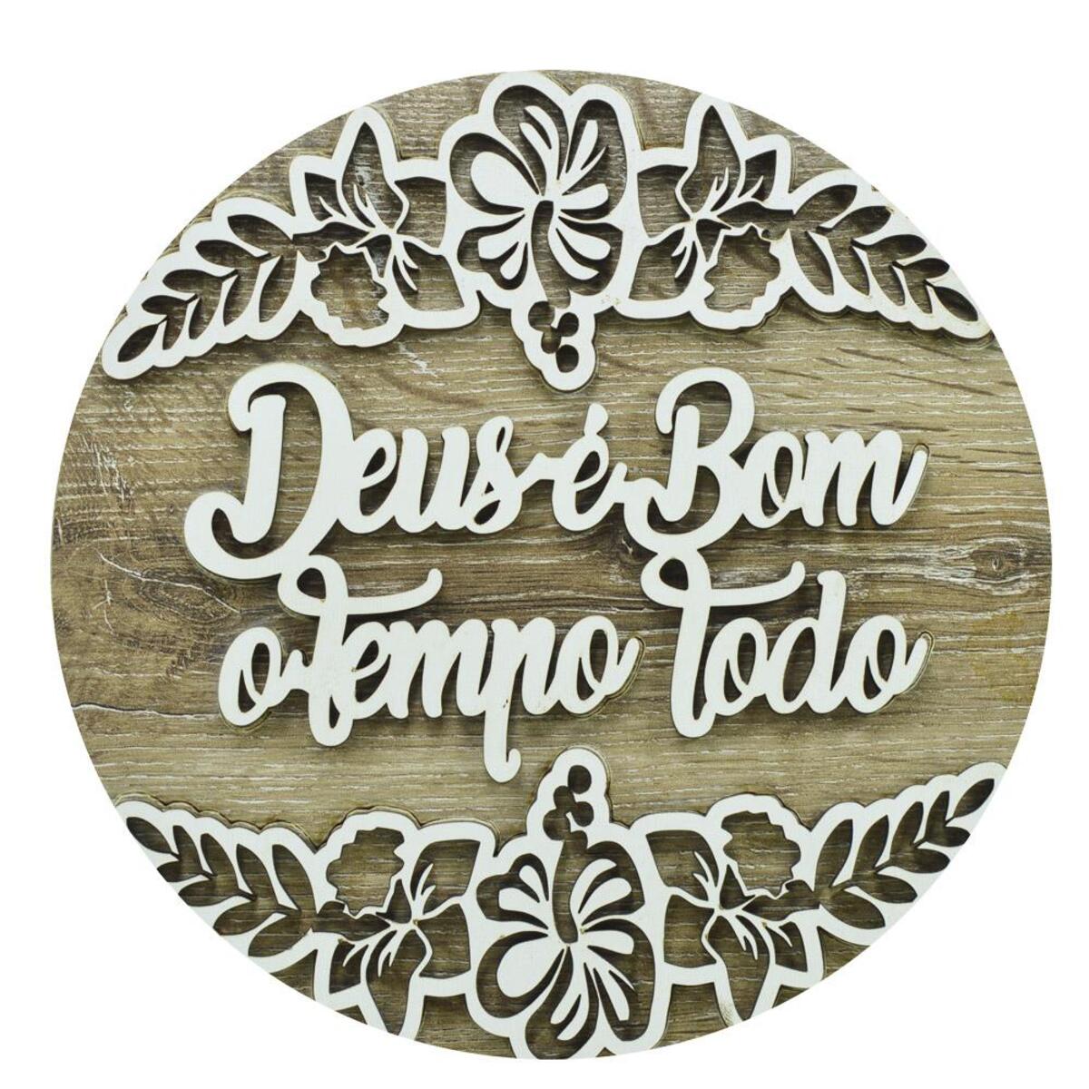 Mandala Deus  bom o tempo todo 23 CM