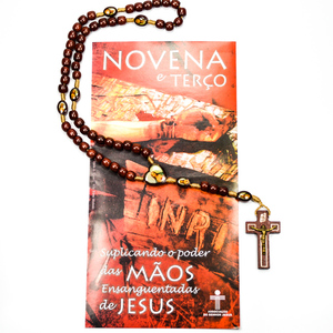 Novena das Mos Ensanguentadas de Jesus - com Tero de Madeira