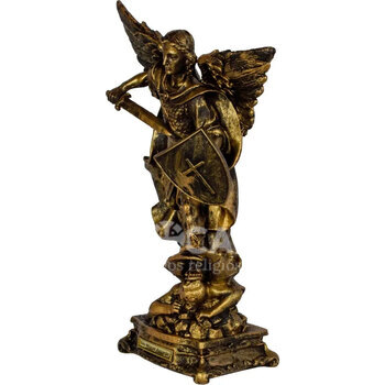 Imagem S�o Miguel Arcanjo Ouro Velho 38 Cm Inquebr�vel