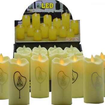 Vela decorativa Led - pacote com 12 unidades 