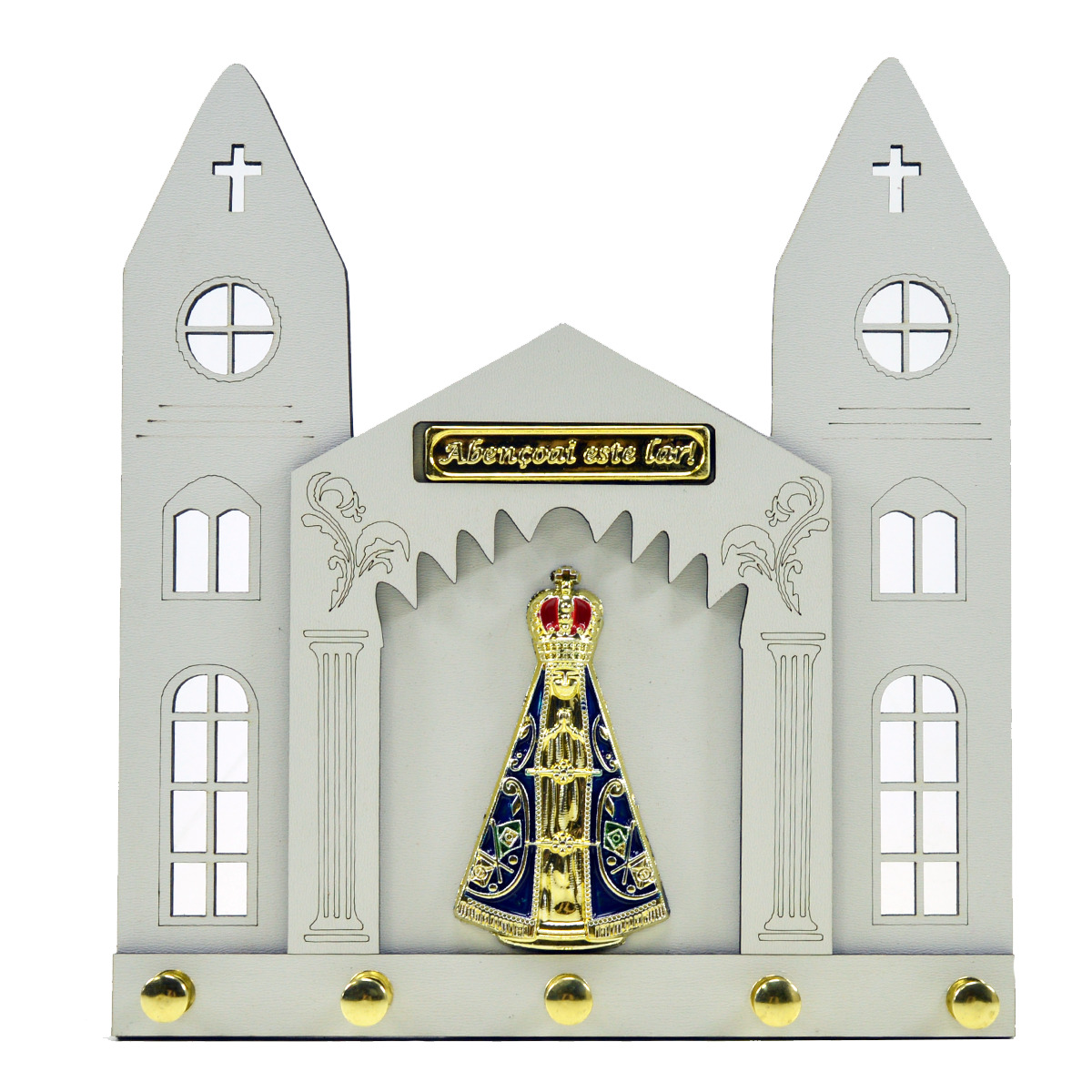 Porta Chave duas torres C/ Aparecida em Abs