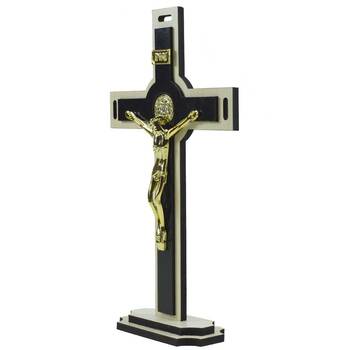 Crucifixo de Mesa / Parede 25 Cm em MDF 