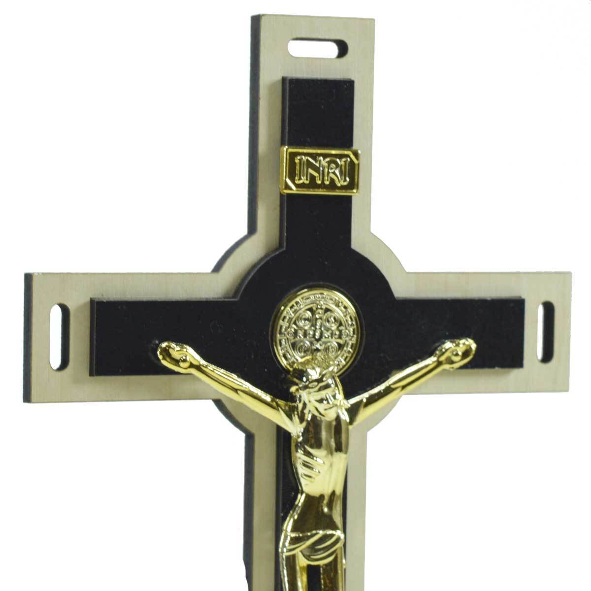 Crucifixo de Mesa / Parede 25 Cm em MDF 