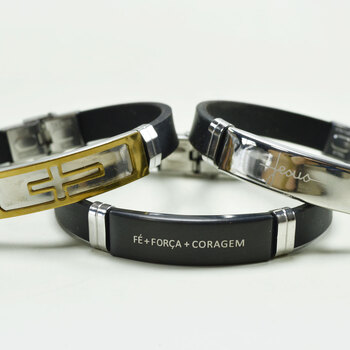 Pulseira Evangelizar de Silicone (12 Unidades)