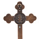 Crucifixo em Metal de parede 21 cm cobre envelhecido 