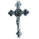 Crucifixo em Metal de parede 21 cm Prata envelhecido
