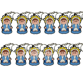 Chaveiros de Borracha Nossa Senhora das Gra�as (12 unidades)