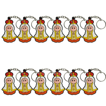 Chaveiros de Borracha Nossa Senhora de F�tima (12 unidades)