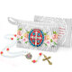Tero de So Bento floral  com bolsinha - Edio Luxo
