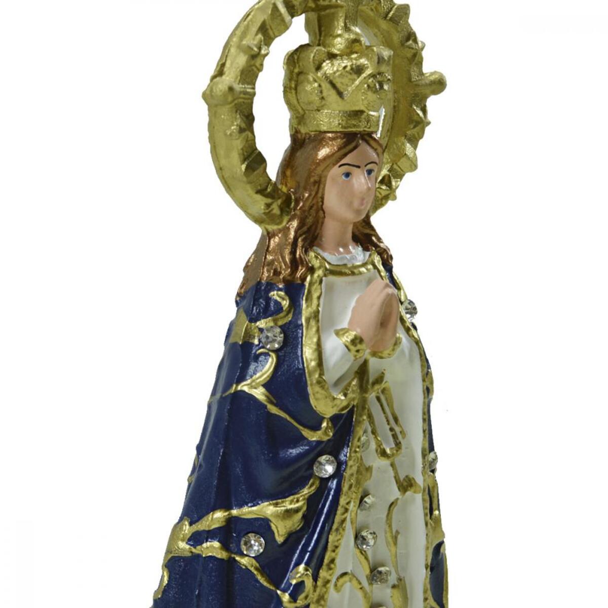 Imagem Nossa Senhora de Caacup 21 CM A Virgem Azul do Paraguai Inquebrvel