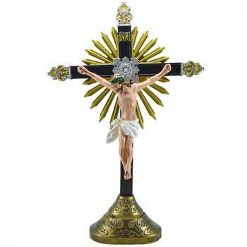 Crucifixo de mesa edio Luxo 57 Cm Inquebrvel